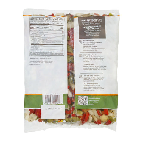 Simplot Roastworks® VEGETABLE BLEND PEPPERS & ONIONS UNSEASONED 3/8
