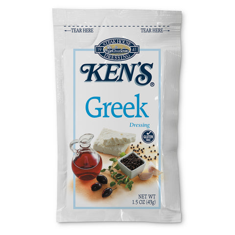 Ken's Foods DRESSING GREEK SINGLE SERVE POUCH