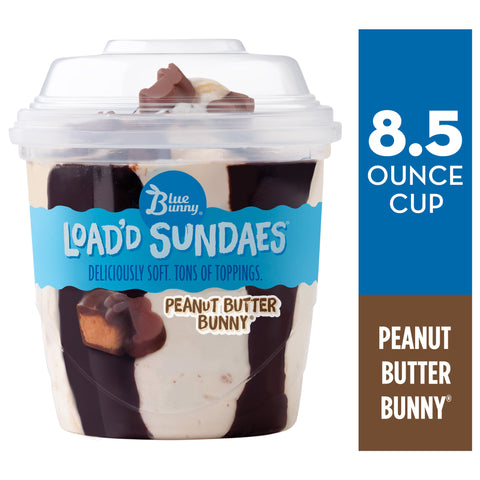 Blue Bunny ICE CREAM SUNDAE PEANUT BUTTER BUNNY CUP