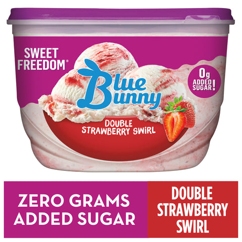 Blue Bunny ICE CREAM DOUBLE STRAWBERRY NSA FZ