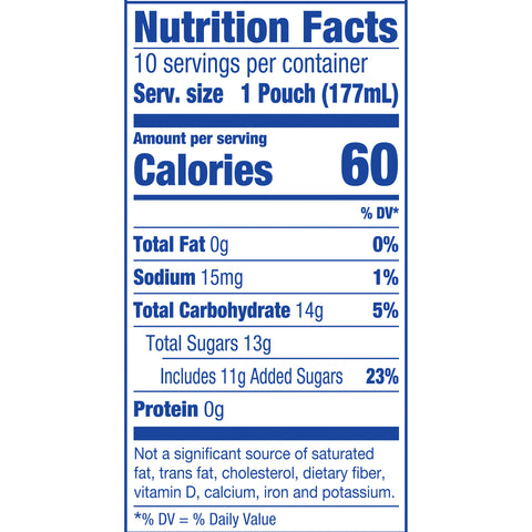 Capri Sun Original Pacific Cooler Beverage, 60 Fluid Ounce -- 4 per case.