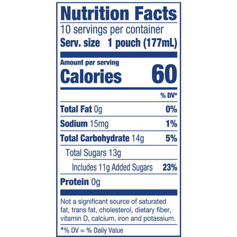 Caprisun Soft Drink Ready To Drink Variety Pack, 1 pouch -- 40 pouch per case.