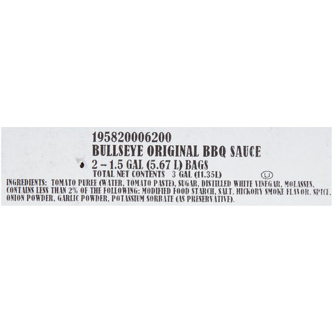Bull's Eye SAUCE BBQ MARINADES & GRILLING SAUCE DISPENSER PACK