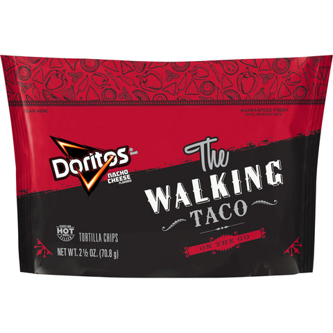 Doritos Top N Go Nacho Cheese Flavor Tortilla Chips, 2.5 Ounce -- 18 per case.