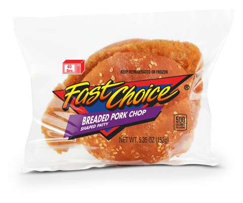 Advance Pierre Fast Choice Breaded Pork Chop Sandwich, 5.35 Ounce -- 12 per case.
