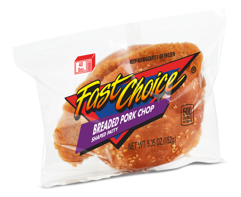 Advance Pierre Fast Choice Breaded Pork Chop Sandwich, 5.35 Ounce -- 12 per case.