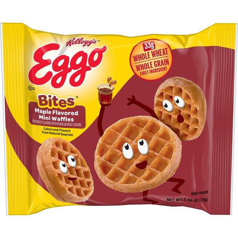 Eggo Bites Maple Mini Waffles, 2.64 Ounce -- 72 per case