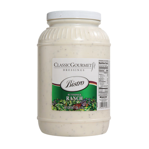 Ventura Foods Classic Gourmet Bistro Buttermilk Ranch Salad Dressing, 1 Gallon -- 4 per case