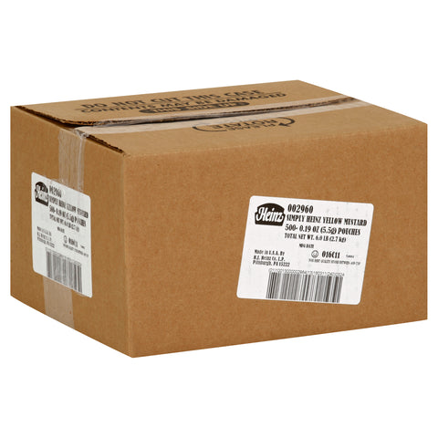 Simply Heinz Yellow Mustard, 5.5 Gram -- 200 per case.