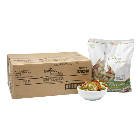 Simplot Roastworks® VEGETABLE BLEND PEPPERS & ONIONS UNSEASONED 3/8