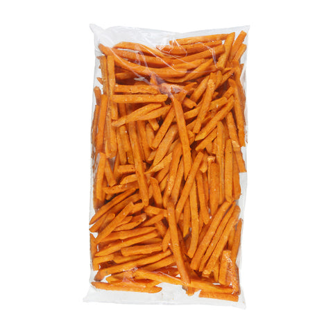 Simplot Sweets 3/8 inch Straight Cut Sweet Potato Fries, 2.5 Pound -- 6 per case.