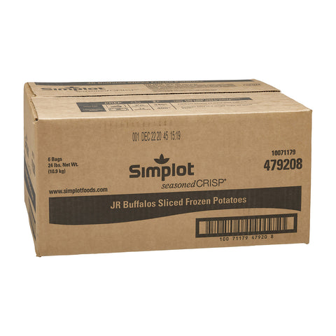 Simplot SeasonedCrisp JR Buffalo Slice French Fry, 4 Pound -- 6 per case.