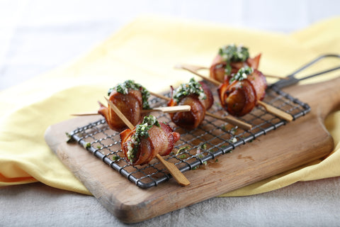 Origin Food (JM) BACON 14/17 CT PORK LAID OUT APPLEWOOD SMOKED CURED RAW REF