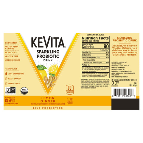 Kevita DRINK SPARKLING LEMON GINGER
