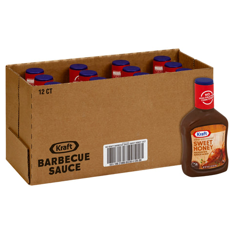Kraft Sweet Honey Barbecue Sauce, 18 Ounce -- 12 per case