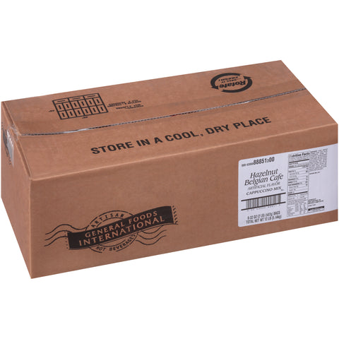 General Foods International Coffees (GFIC) CAPPUCCINO MIX HAZELNUT BELGIAN