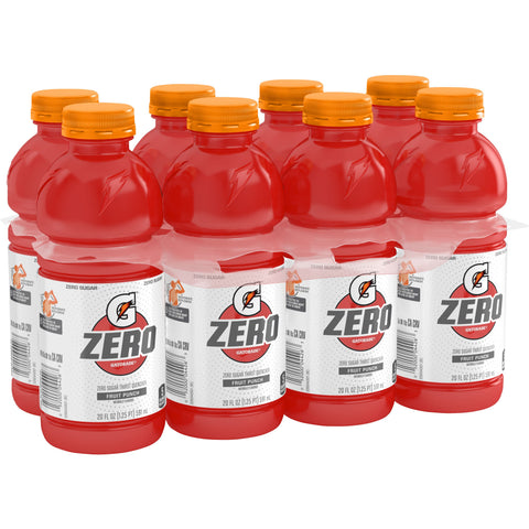 Gatorade DRINK GATORADE G ZERO FRUIT PUNCH PLASTIC BOTTLE