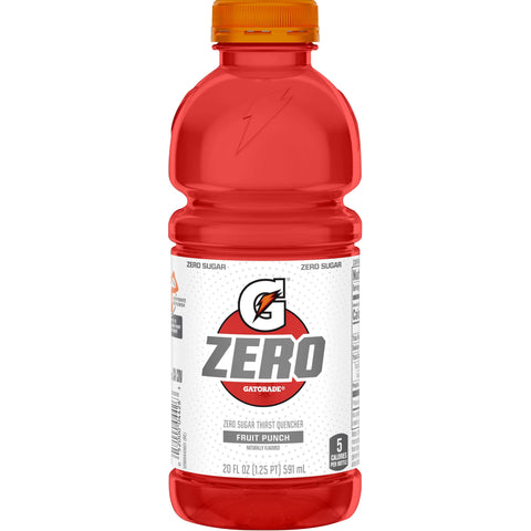Gatorade DRINK GATORADE G ZERO FRUIT PUNCH PLASTIC BOTTLE