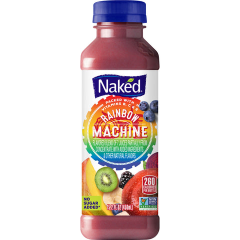 Drink Naked Juice Smoothie Ranbwow Machine Plastic Bottle