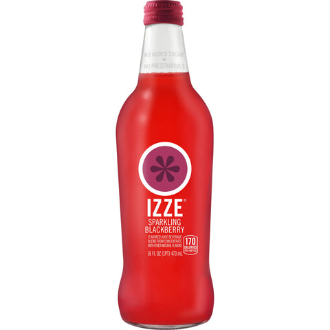 Izze JUICE BLACKBERRY SPARKLING GLASS BOTTLE