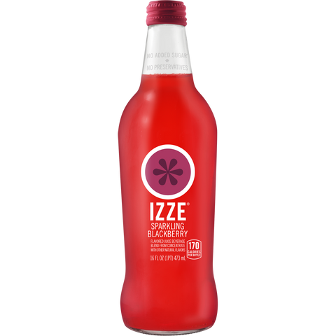 Izze JUICE BLACKBERRY SPARKLING GLASS BOTTLE