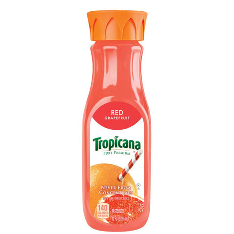 Tropicana Pure Premium JUICE GRAPEFRUIT RUBY SINGLE SERVE PLASTIC BOTTLE REFRIGERATED