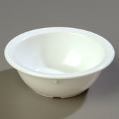 Carlisle BOWL NAPPIE RIMMED KINGLINE™ MELAMINE WHITE 12.5 OZ