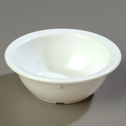 Carlisle BOWL NAPPIE RIMMED KINGLINE™ MELAMINE WHITE 12.5 OZ