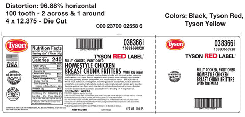 Chicken Wing Boneless Breaded Homestyle Select Cut Fc 38366-0928