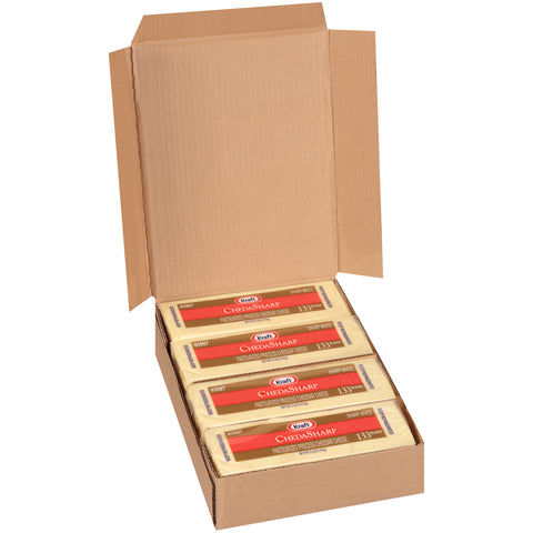 Kraft Chedasharp Sliced White Cheese, 5 Pound -- 4 per case.