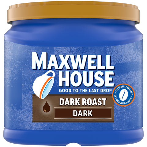 Maxwell House Dark Roast Ground Coffee, 1.531 Pound -- 6 per case.
