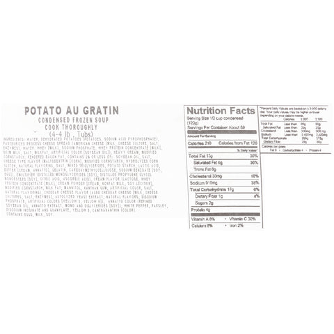 Soup Potato Au Gratin (m) 164100/78001216