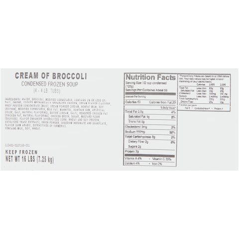 Soup Cream Of Broccoli (m) 163430/78001212