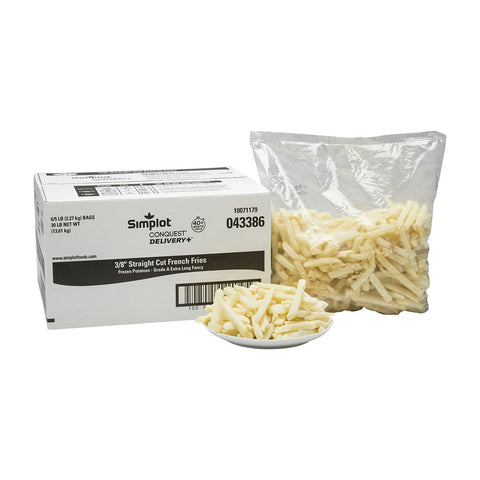 Conquest Delivery Plus Clear Coated Straight Cut Fries, 5 Pound -- 6 per case