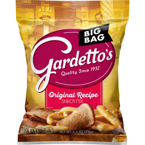 Gardettos Original Recipe Snacks Mix, 2.5 Ounce -- 36 per case.