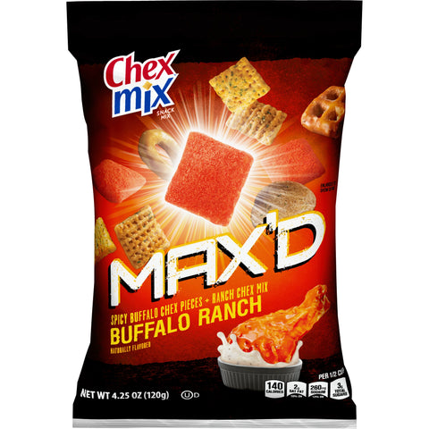 Chex Mix MAX D Buffalo Ranch Snack Mix, 4.25 Ounce -- 8 per case