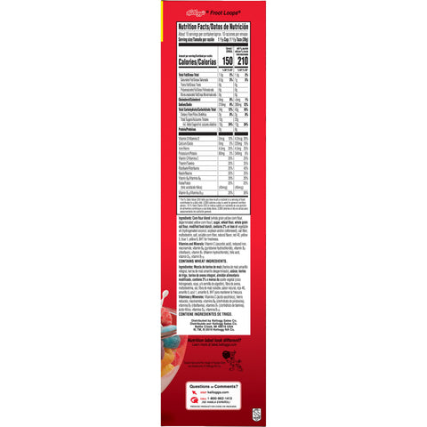 Kelloggs Froot Loops Cereal, 14.7 Ounce -- 12 per case.