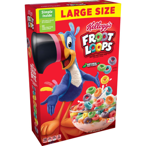 Kelloggs Froot Loops Cereal, 14.7 Ounce -- 12 per case.