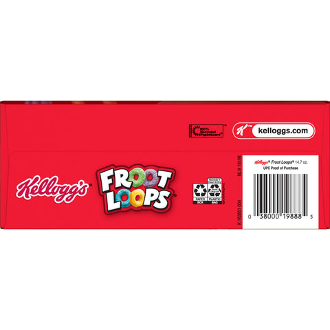 Kelloggs Froot Loops Cereal, 14.7 Ounce -- 12 per case.