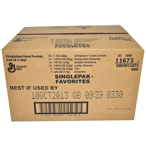 General Mills CEREAL FAVORITES SINGLEPAK