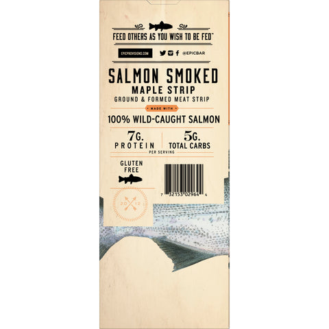 Epic Salmon Maple Strip, 0 .8 Ounce -- 80 per case.