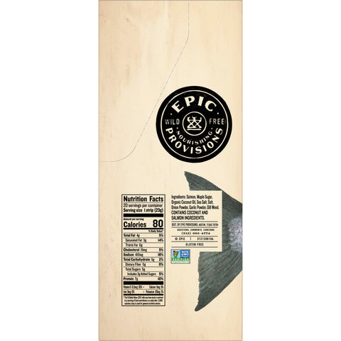 Epic Salmon Maple Strip, 0 .8 Ounce -- 80 per case.
