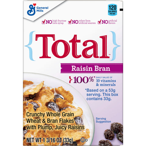 General Mills CEREAL TOTAL® RAISIN BRAN SINGLEPAK