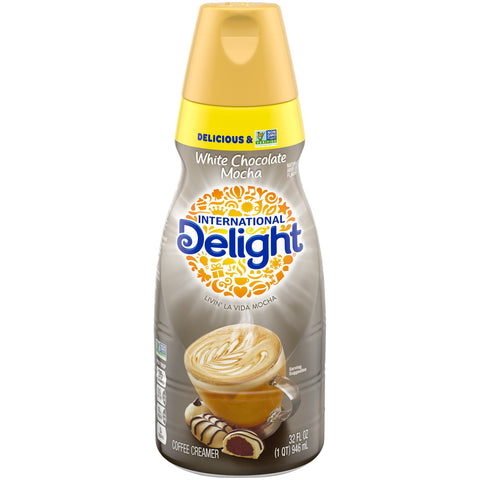 International Delight Coffee House Indulgence Extended Shelf Life White Chocolate Mocha Coffee Creamer, 32 Fluid Ounce -- 6 per case.