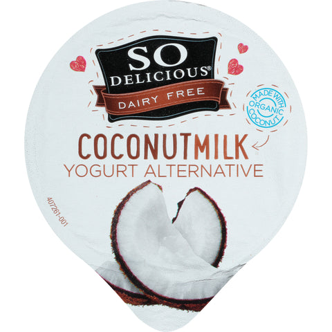 So Delicious YOGURT COCONUT MILK VANILLA UNSWEETENED BLENDED VEGAN