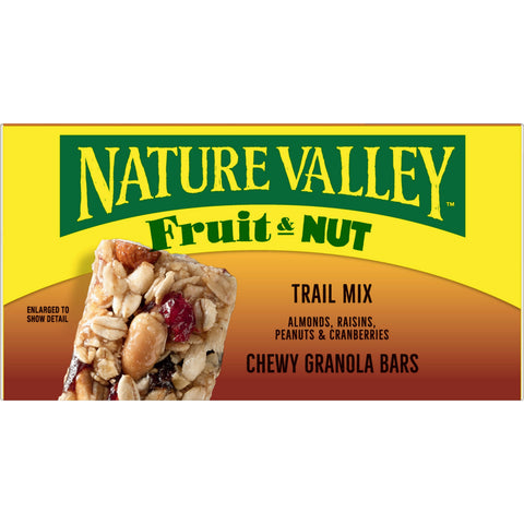 Nature Valley Fruit and Nut Chewy Trail Mix Bar - 1.2 oz. bar, 128 per case