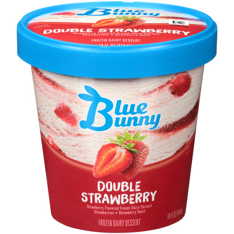 Blue Bunny ICE CREAM DOUBLE STRAWBERRY