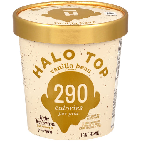 Velvet Ice Cream ICE CREAM VANILLA BEAN HALO TOP PINT