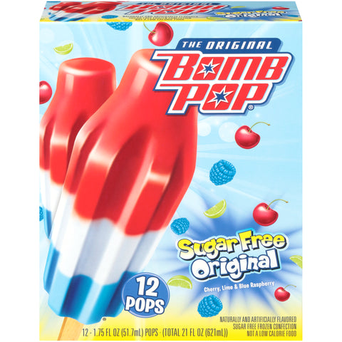 Blue Bunny ICE CREAM BOMB POP SUGAR FREE