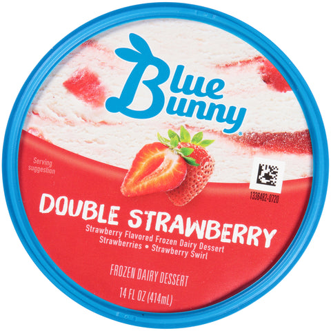 Blue Bunny ICE CREAM DOUBLE STRAWBERRY